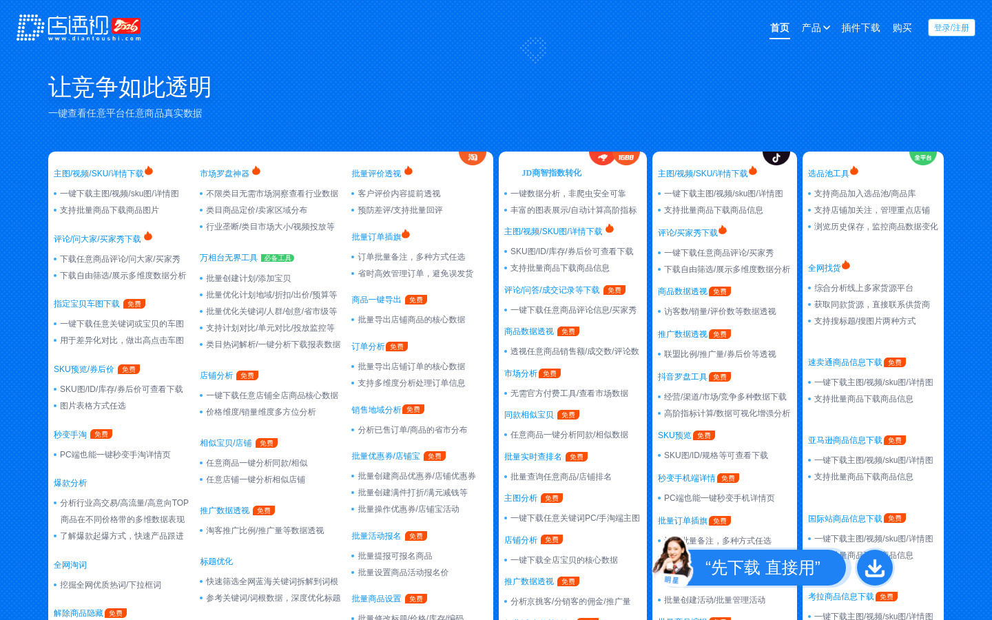 店透视 网站截图预览